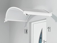 Oval-Bogen-Vordach gnstig mit Acrylglas Plexiglas-Vordcher