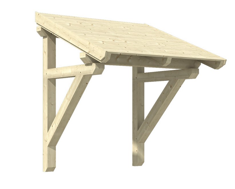 Haustürvordach Holz Pultvordächer