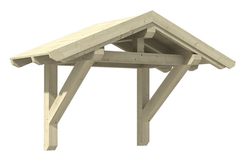 Sattelvordach Holz Vordachbausätze