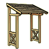Vordach Hauseingang mit Holzvordach als Vordachbausatz
