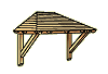 Vordach Walmvordach Holzvordach Haust�rvordach